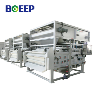 Automatischer Bandpressen-Dehydrator für biochemischen Abwasser-Schlamm-Kuchen-Feststoff
